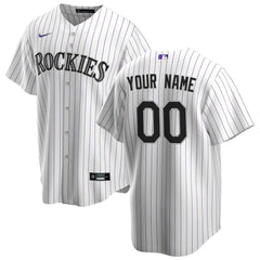 Colorado Rockies Home Replica Custom Jersey White | Nike