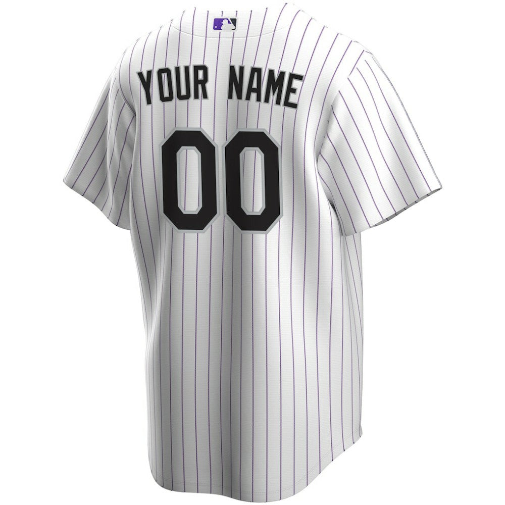 Colorado Rockies Home Replica Custom Jersey White | Nike