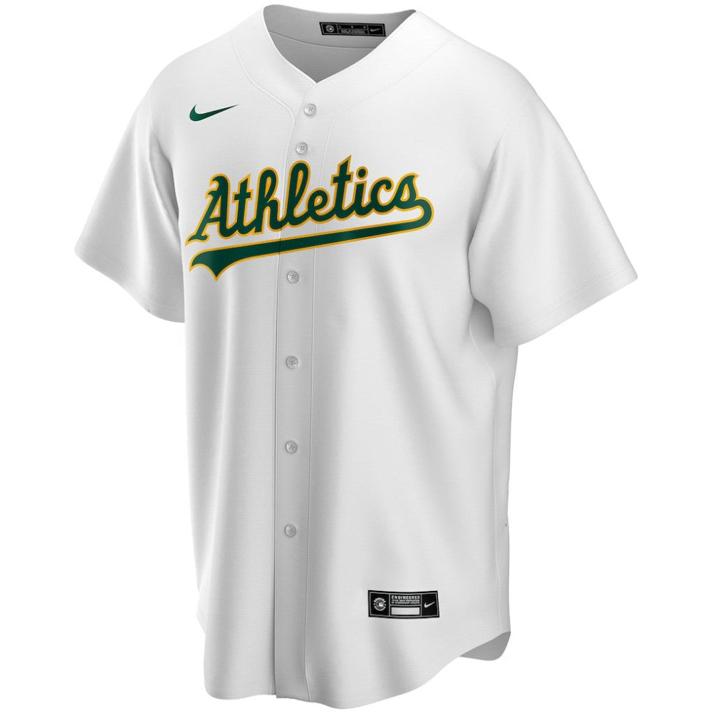 Athletics Home Replica Custom Jersey - White