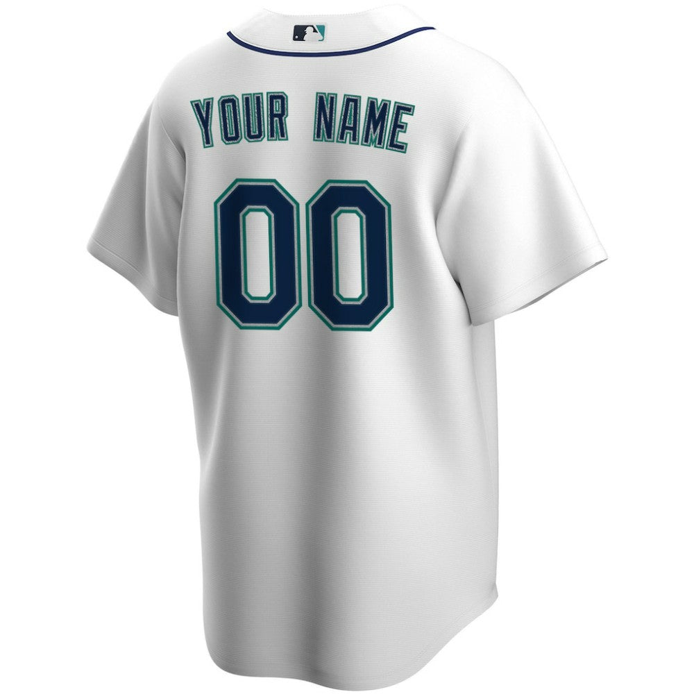 Seattle Mariners Home Replica Custom Jersey White | Nike