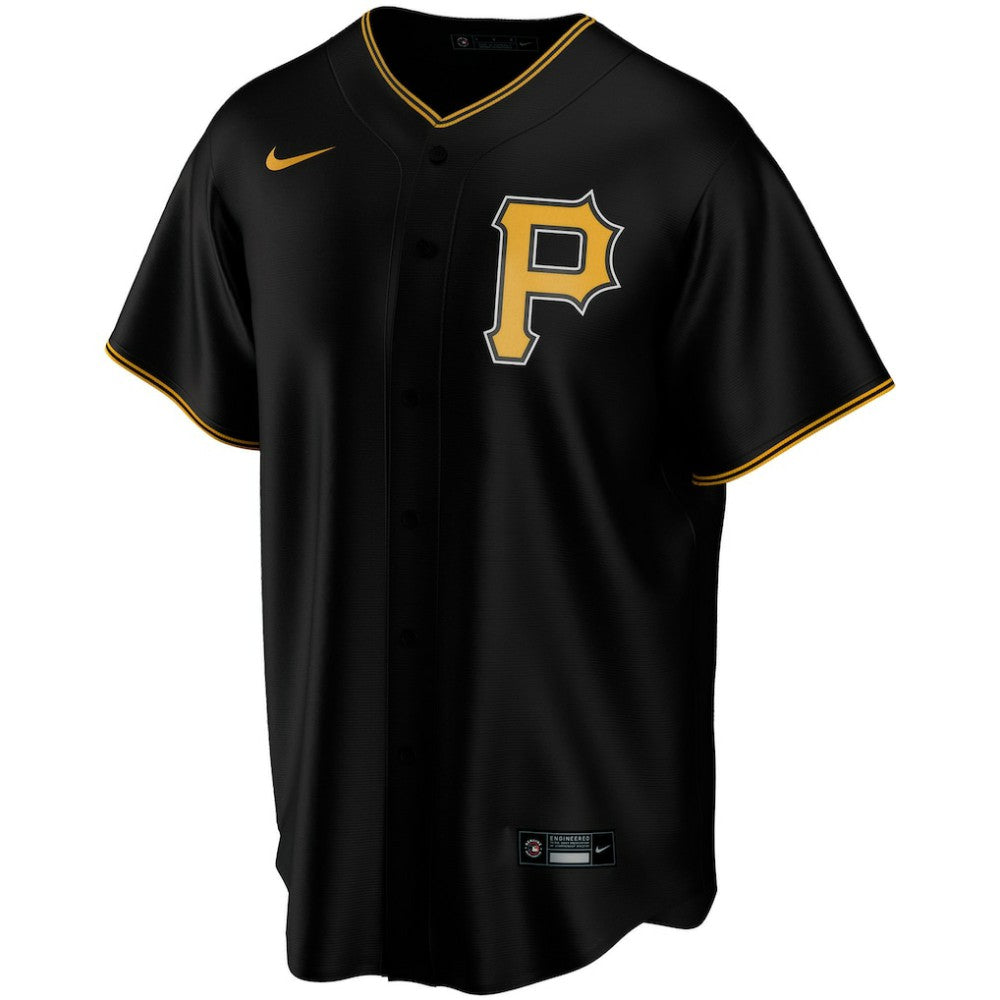 Pittsburgh Pirates Alternate Replica Custom Jersey Black | Nike