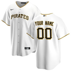 Pittsburgh Pirates Home Replica Custom Jersey White | Nike