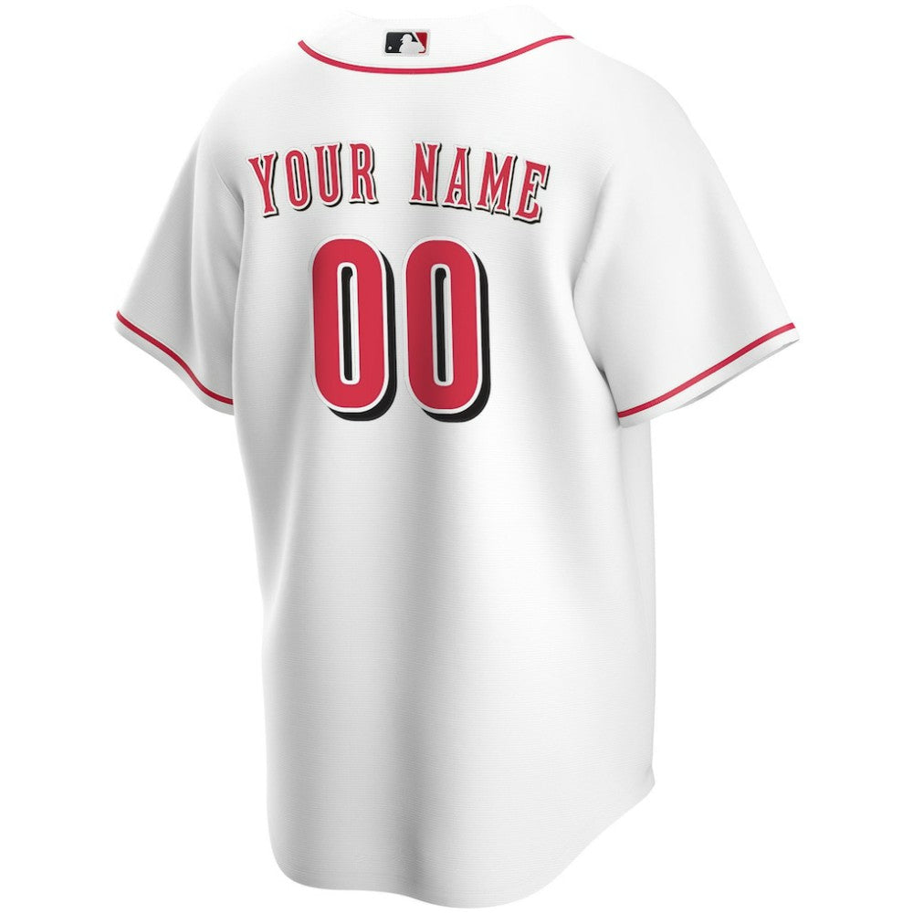 Cincinnati Reds Home Replica Custom Jersey White | Nike