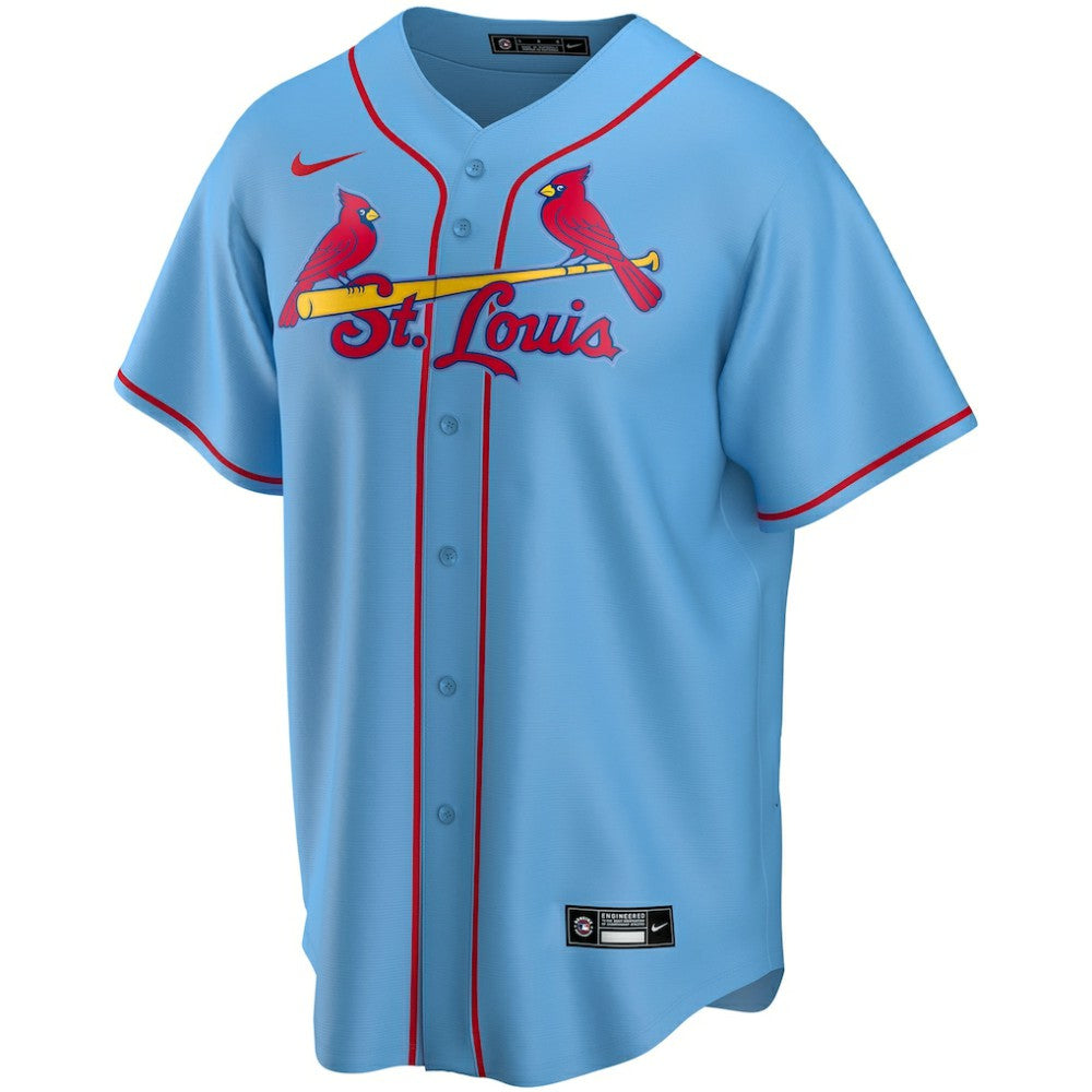 St. Louis Cardinals Alternate Replica Custom Jersey Light Blue | Nike