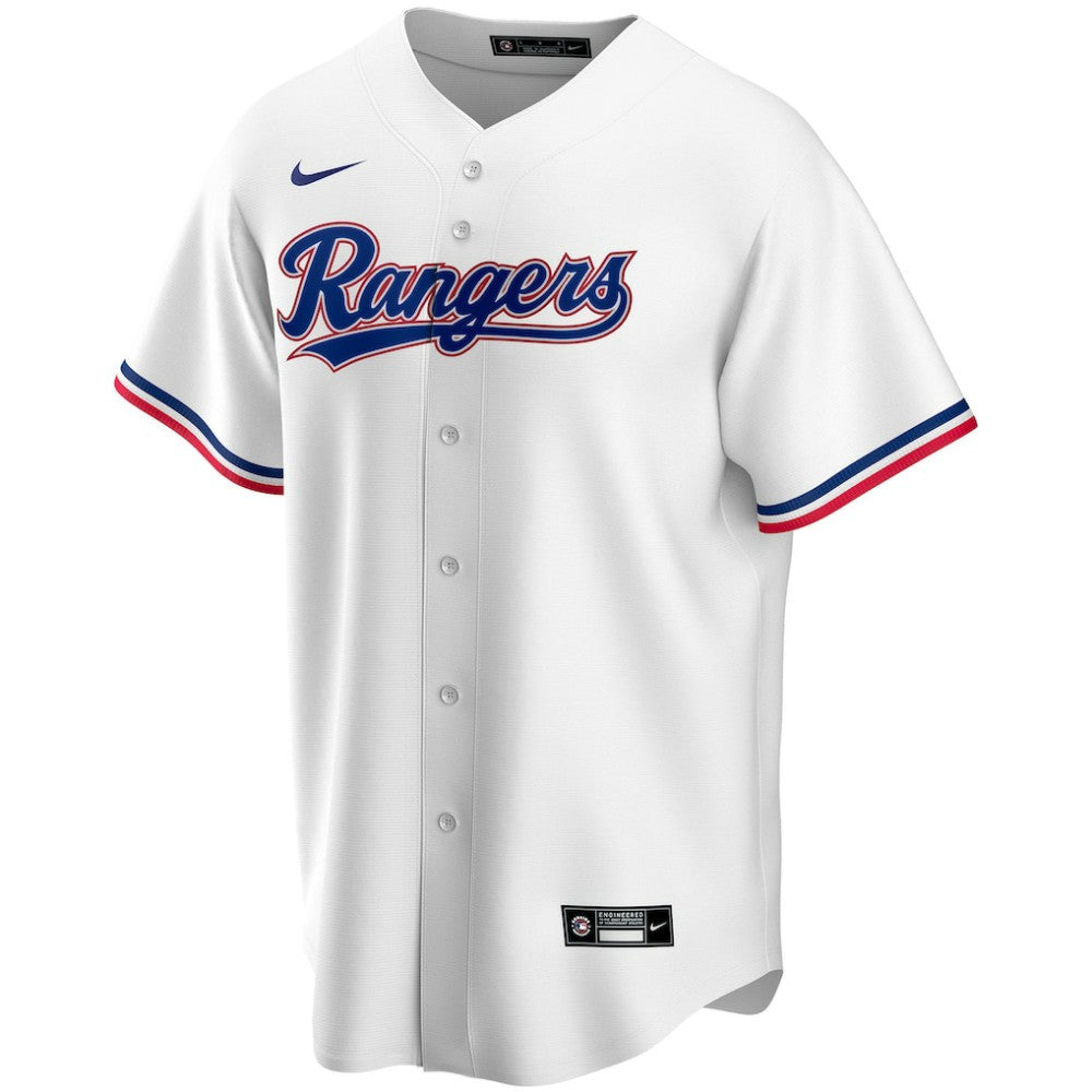 Texas Rangers Home Replica Custom Jersey White | Nike