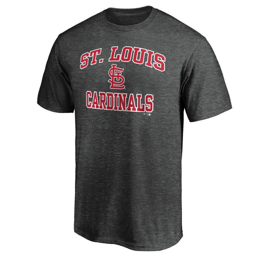 St. Louis Cardinals Heart & Soul T-Shirt Heather Charcoal