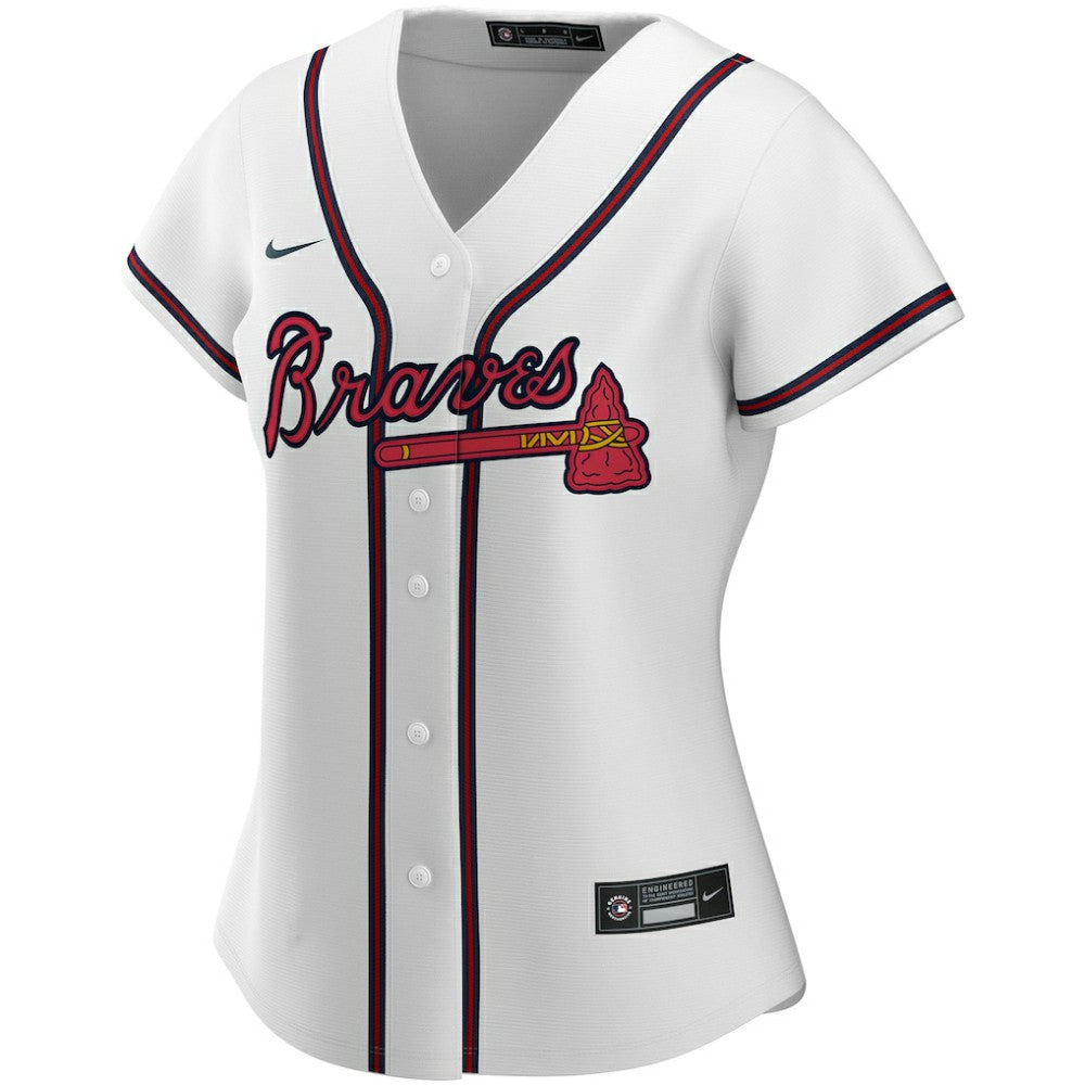 Atlanta Braves Women's Home Replica Custom Jersey White | Nike