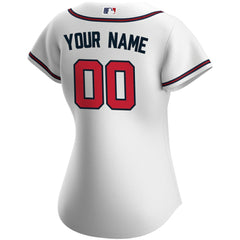 Atlanta Braves Women's Home Replica Custom Jersey White | Nike
