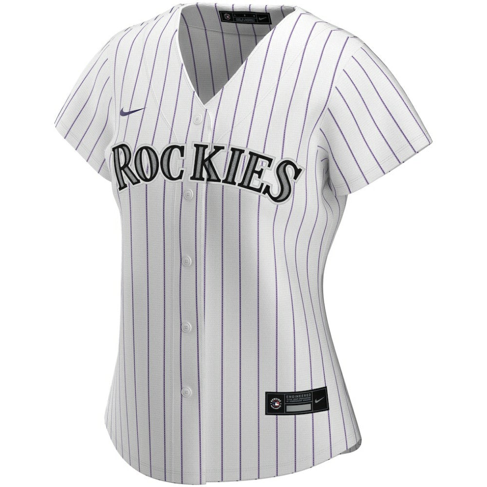 Colorado Rockies Women's Home Replica Custom Jersey White | Nike