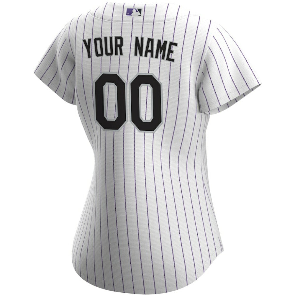 Colorado Rockies Women's Home Replica Custom Jersey White | Nike