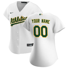 Athletics Women's Home Replica Custom Jersey - White