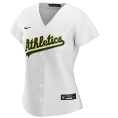 Athletics Women's Home Replica Custom Jersey - White