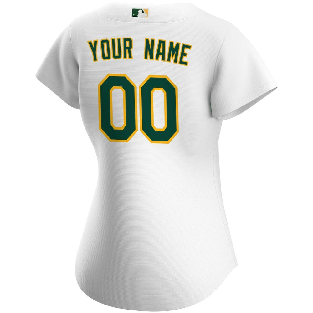 Athletics Women's Home Replica Custom Jersey - White