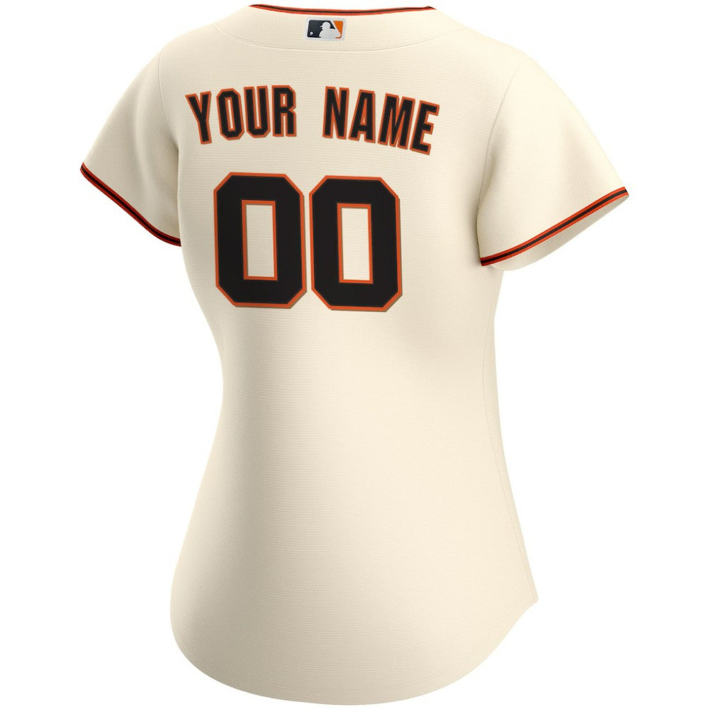 San Francisco Giants Women's Home Replica Custom Jersey Cream | Nike