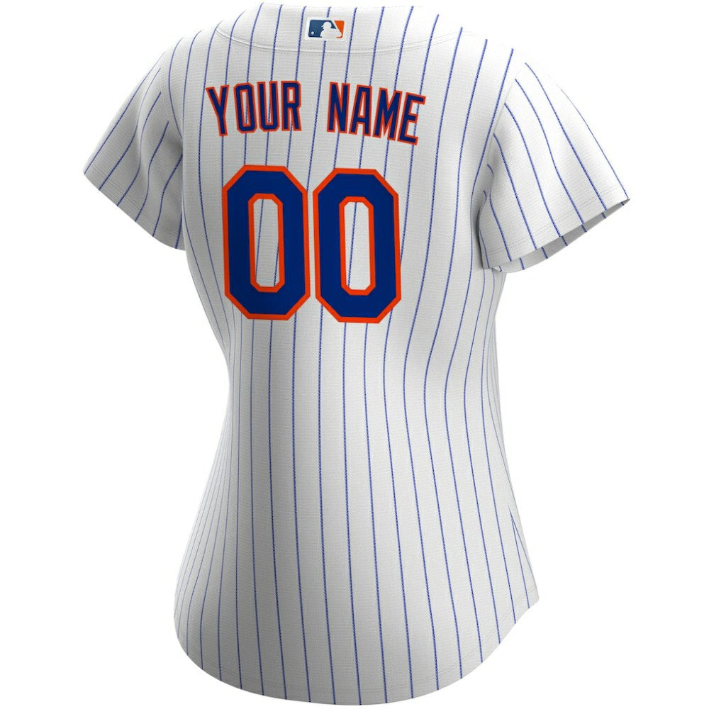 New York Mets Women's Home Replica Custom Jersey White | Nike