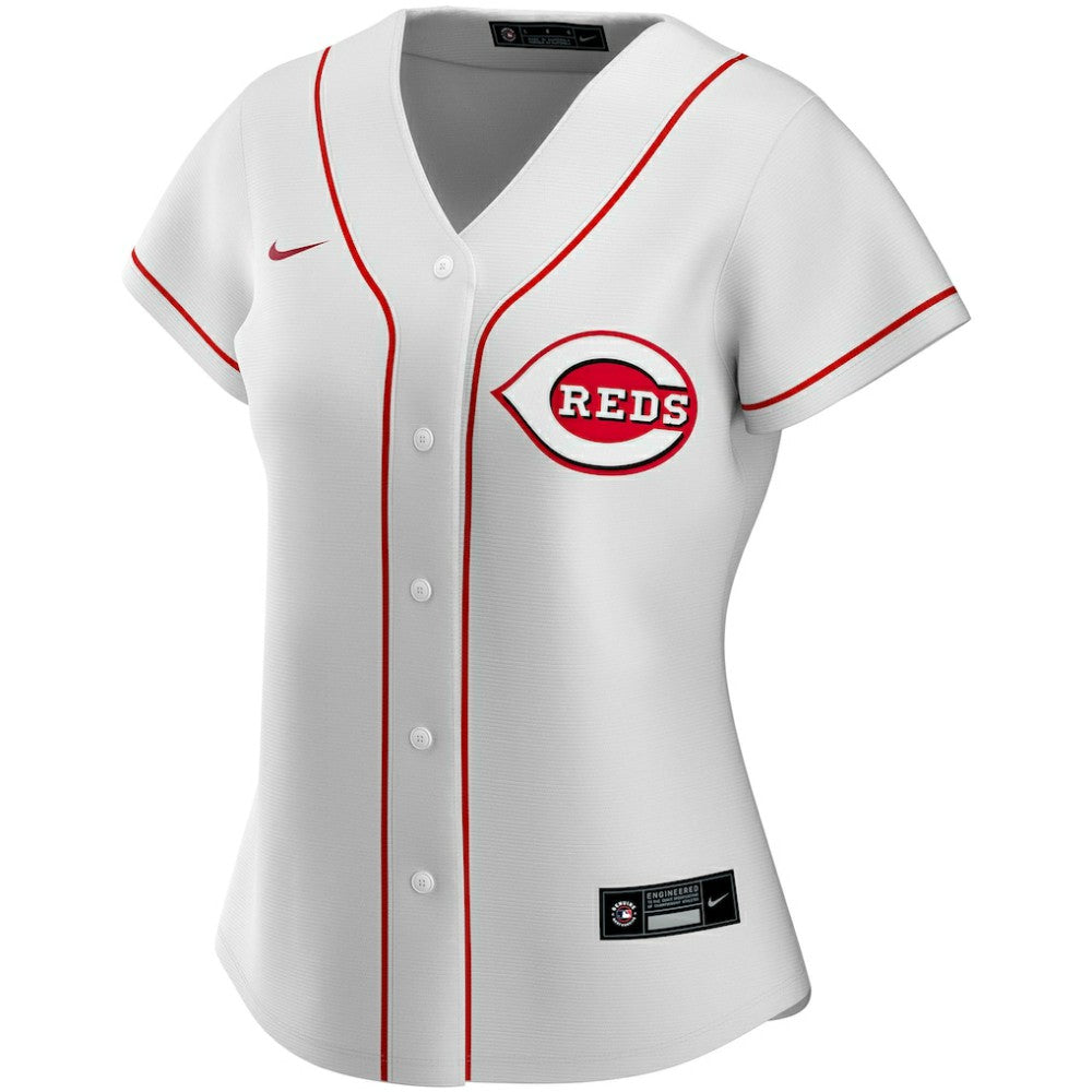 Cincinnati Reds Women's Home Replica Custom Jersey White | Nike
