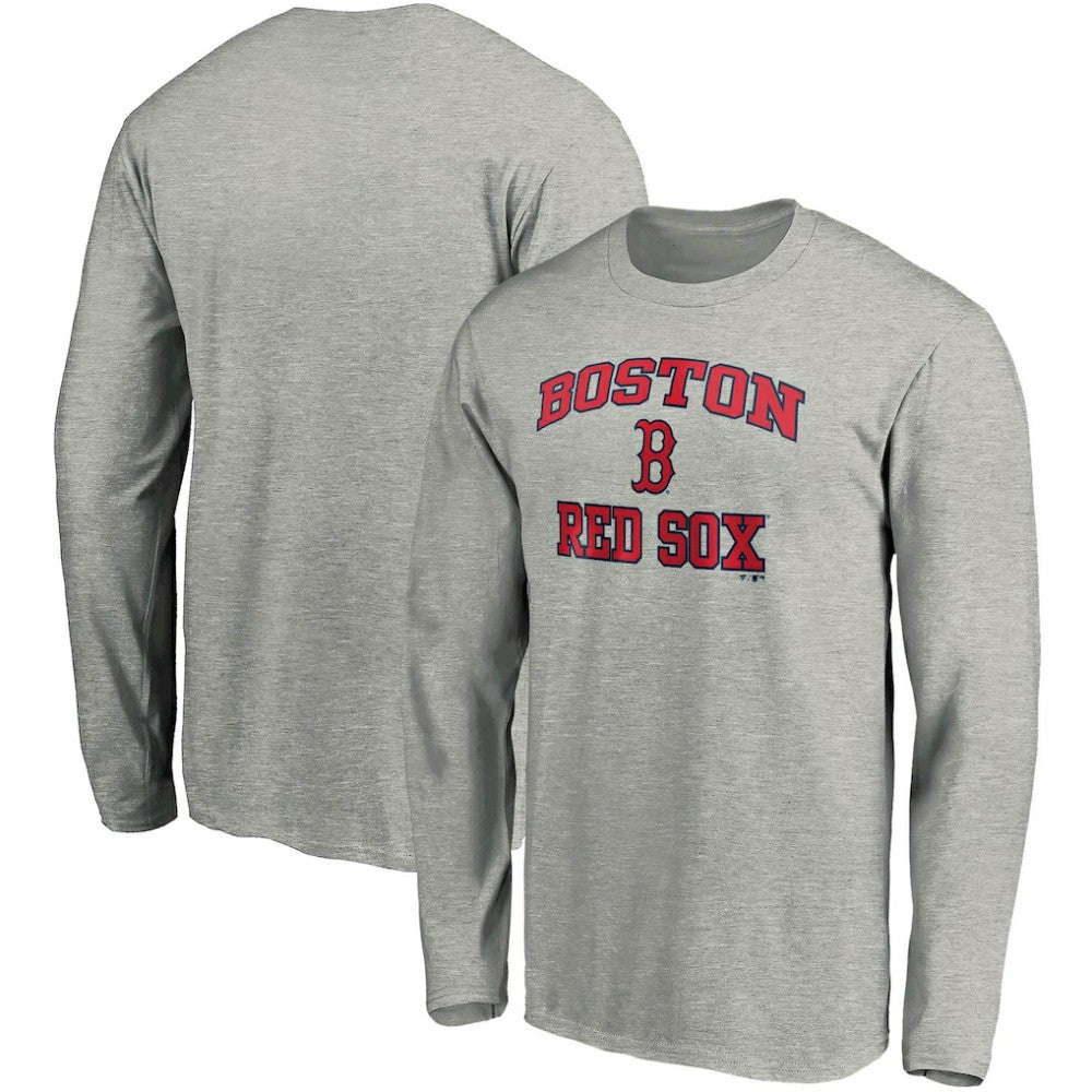 Boston Red Sox Heart & Soul Long Sleeve T-Shirt Gray