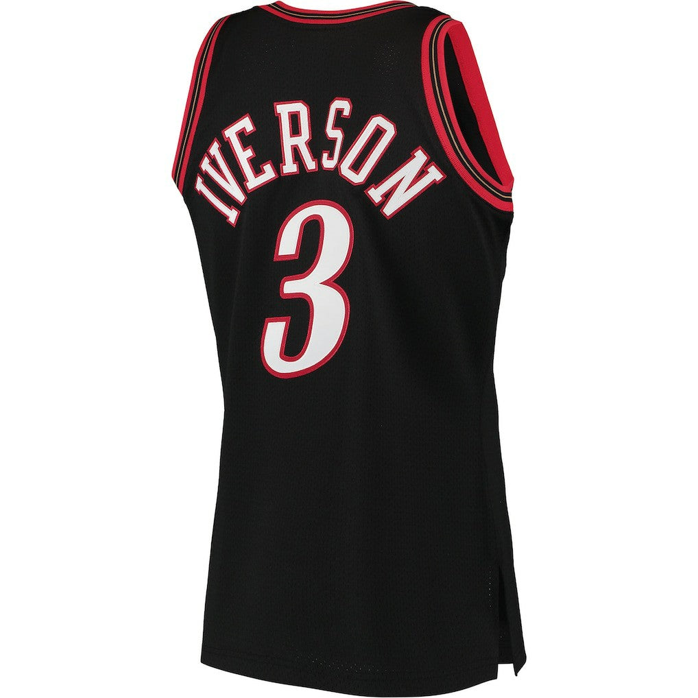Allen Iverson Philadelphia 76ers 1997/98 Hardwood Classics Authentic Jersey - Black