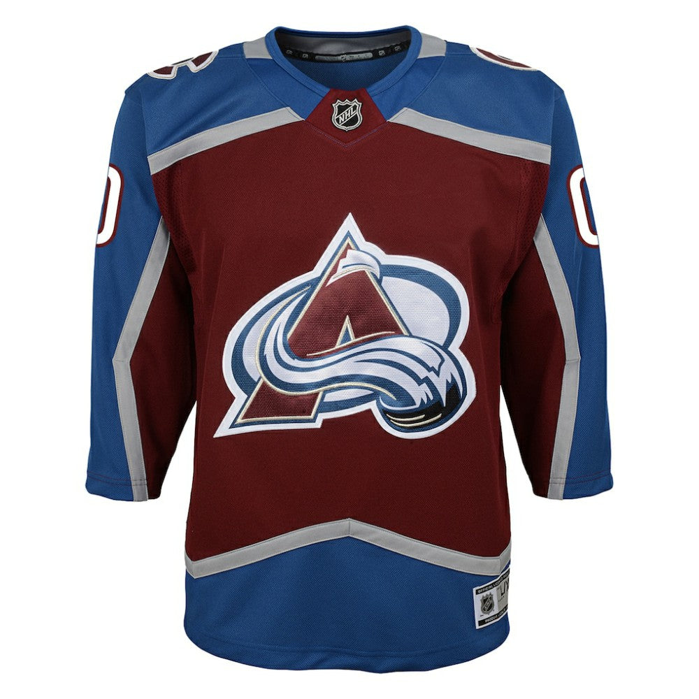 Colorado Avalanche Youth Home Premier Custom Jersey Burgundy