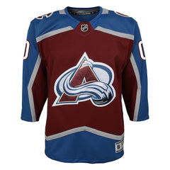 Colorado Avalanche Youth Home Premier Custom Jersey Burgundy