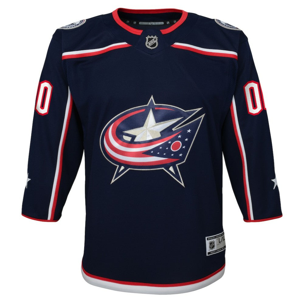 Columbus Blue Jackets Youth Home Premier Custom Jersey Navy