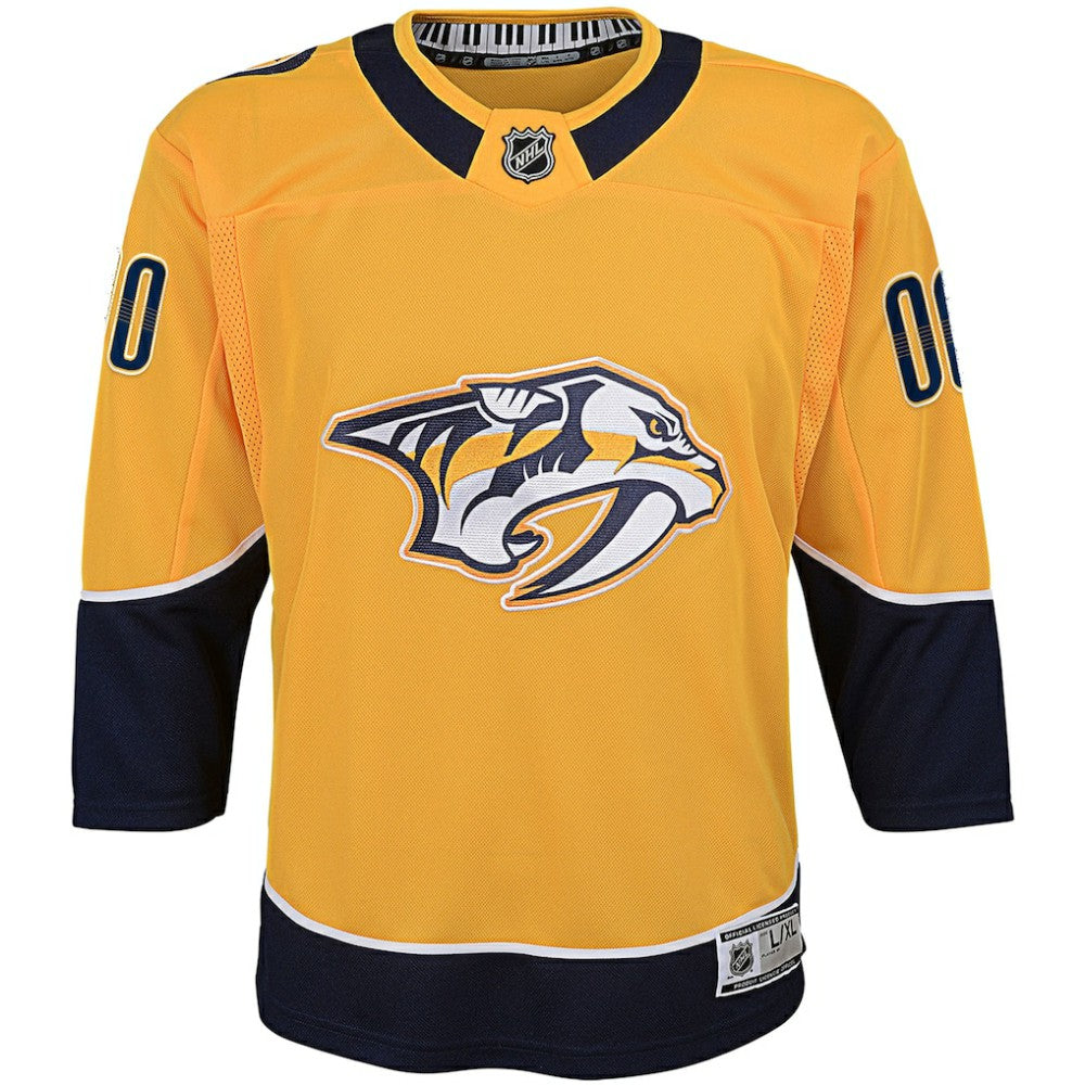 Nashville Predators Youth Home Premier Custom Jersey Yellow