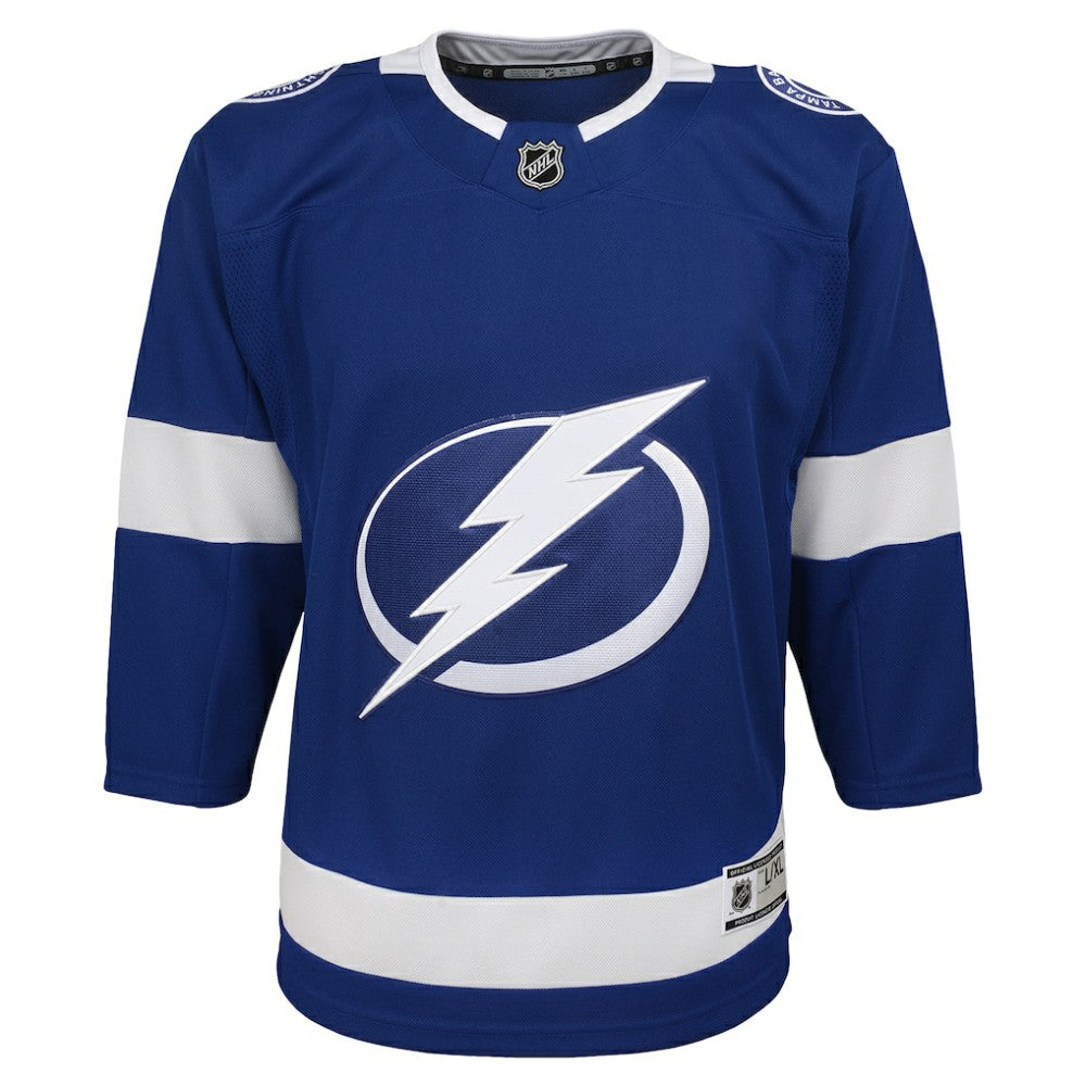 Tampa Bay Lightning Youth Home Blank Premier Jersey Blue