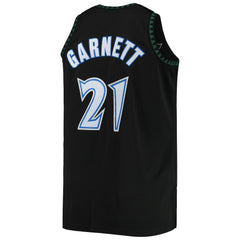 Kevin Garnett Minnesota Timberwolves 1997/98 Big & Tall Hardwood Classics Swingman Jersey - Black