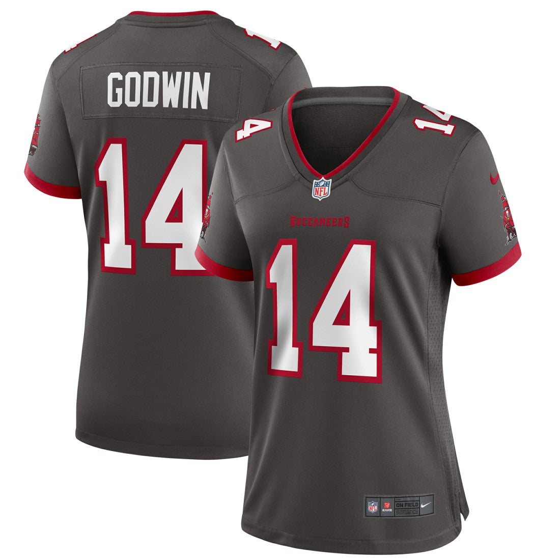 Chris Godwin Tampa Bay Buccaneers Women's Alternate Game Jersey - Pewter