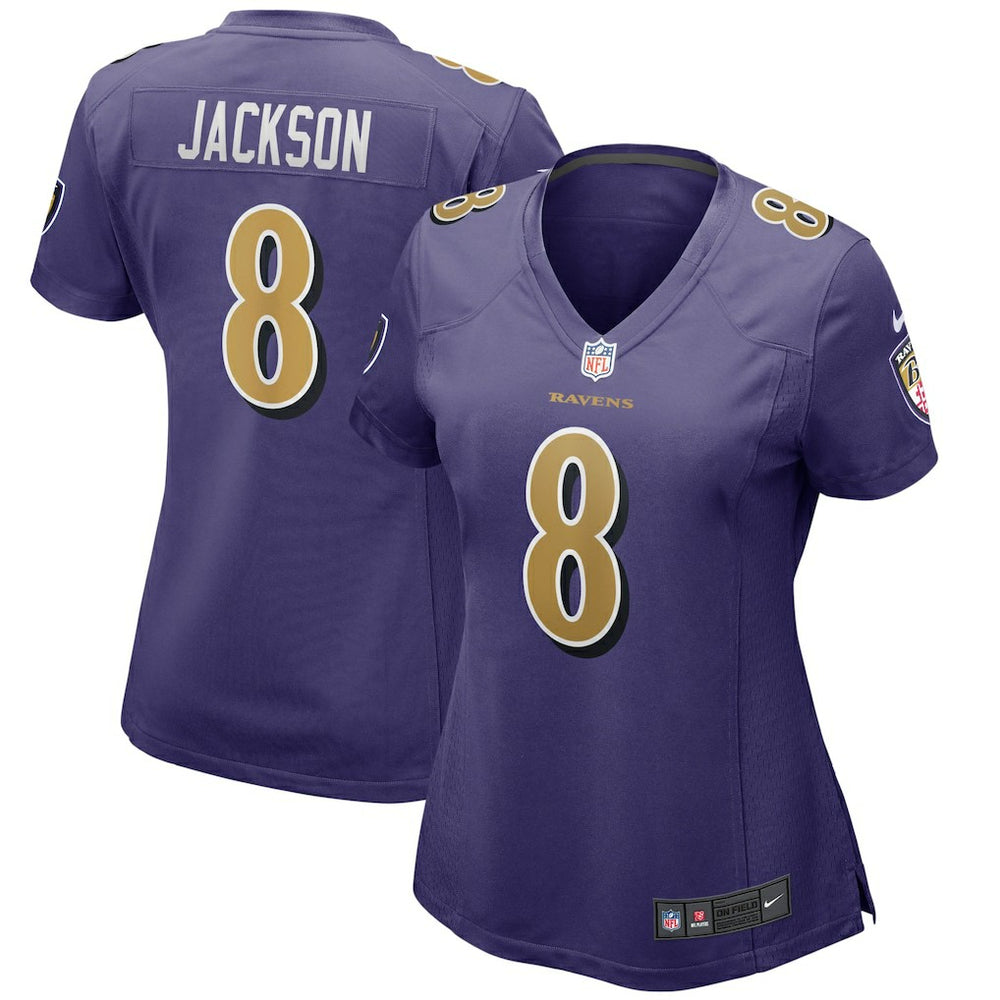 Lamar Jackson Baltimore Ravens Women's Alternate Game Player Jersey - Purple