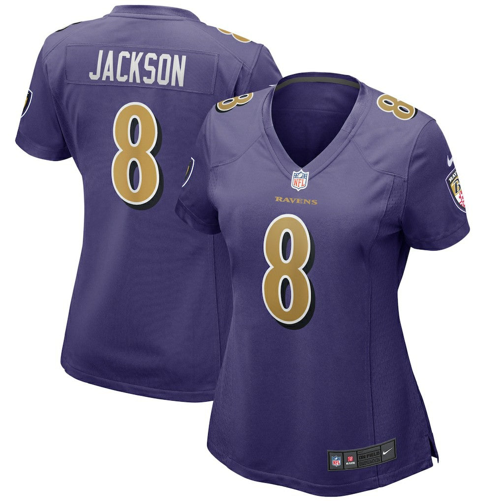 Lamar Jackson Baltimore Ravens Women's Alternate Game Player Jersey - Purple