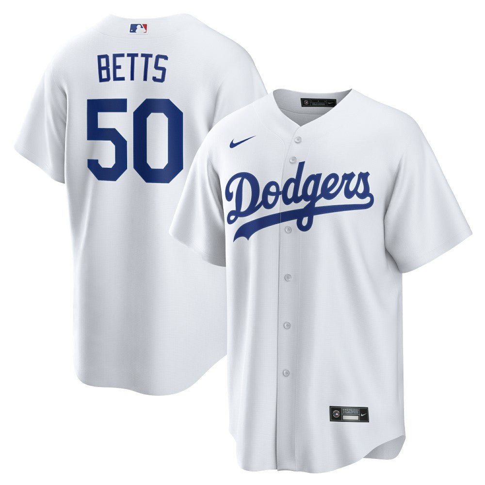 Mookie Betts Los Angeles Dodgers Home Replica Player Name Jersey White | Nike
