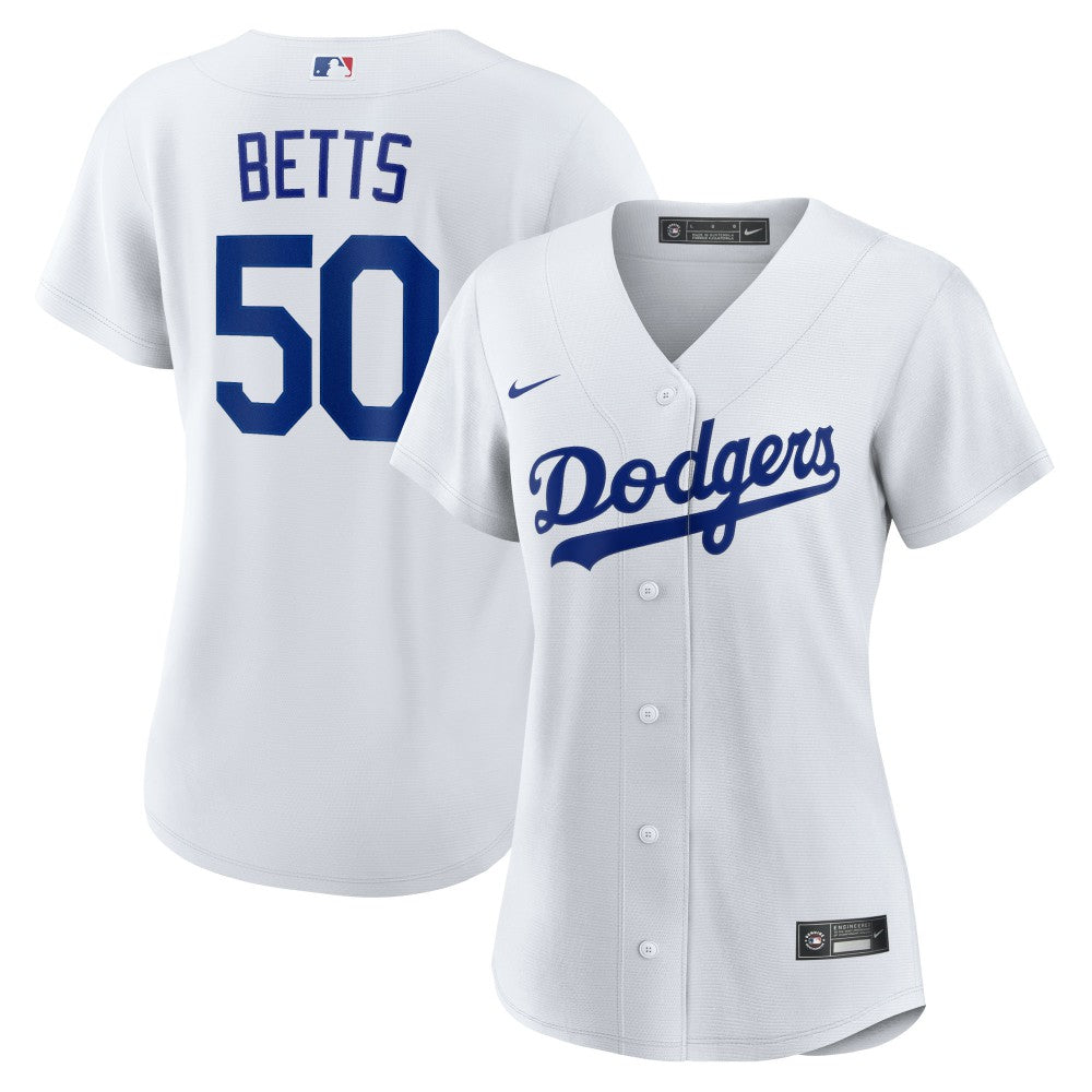 Mookie Betts Los Angeles Dodgers Women's Home Replica Player Jersey White | Nike