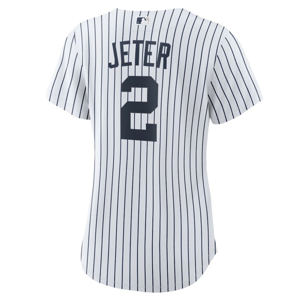 Derek Jeter New York Yankees Women's Home Replica Player Name Jersey White/Navy | Nike