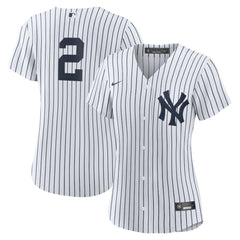 Derek Jeter New York Yankees Women's Home Replica Player Jersey White/Navy | Nike