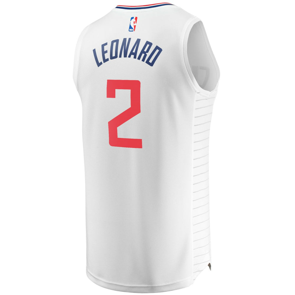 Kawhi Leonard LA Clippers Youth 2020/21 Fast Break Player Jersey - White - Association Edition