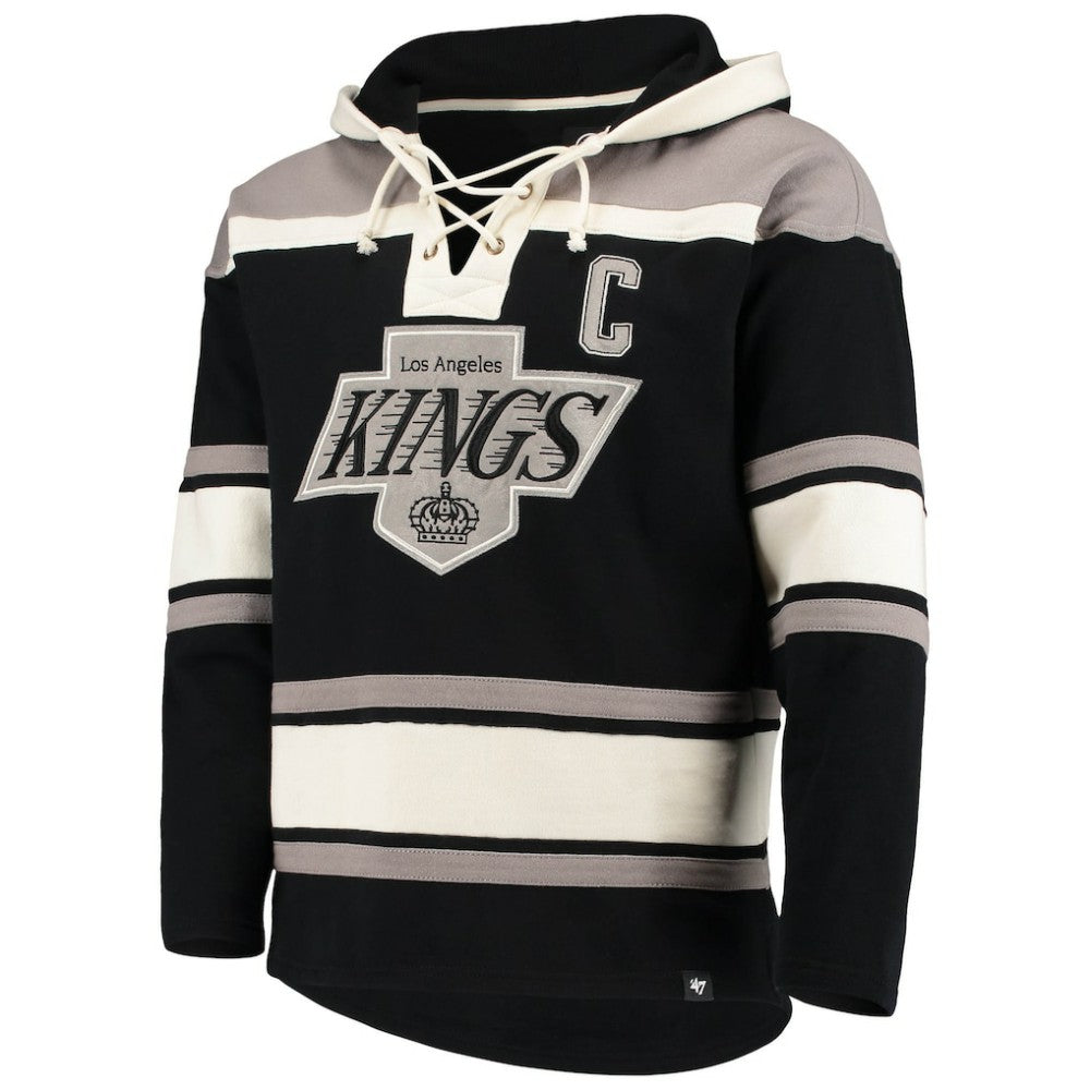 Wayne Gretzky Los Angeles Kings '47 Retired Player Name & Number Lacer Pullover Hoodie Black