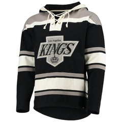 Luc Robitaille Los Angeles Kings '47 Retired Player Name & Number Lacer Pullover Hoodie Black