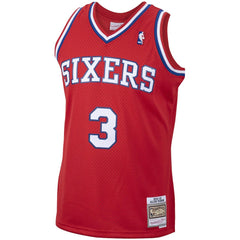 Allen Iverson Philadelphia 76ers 2002/03 Hardwood Classics Swingman Jersey - Red