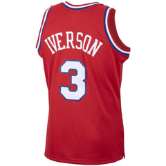 Allen Iverson Philadelphia 76ers 2002/03 Hardwood Classics Swingman Jersey - Red