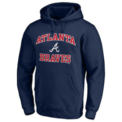 Atlanta Braves Heart & Soul Pullover Hoodie Navy