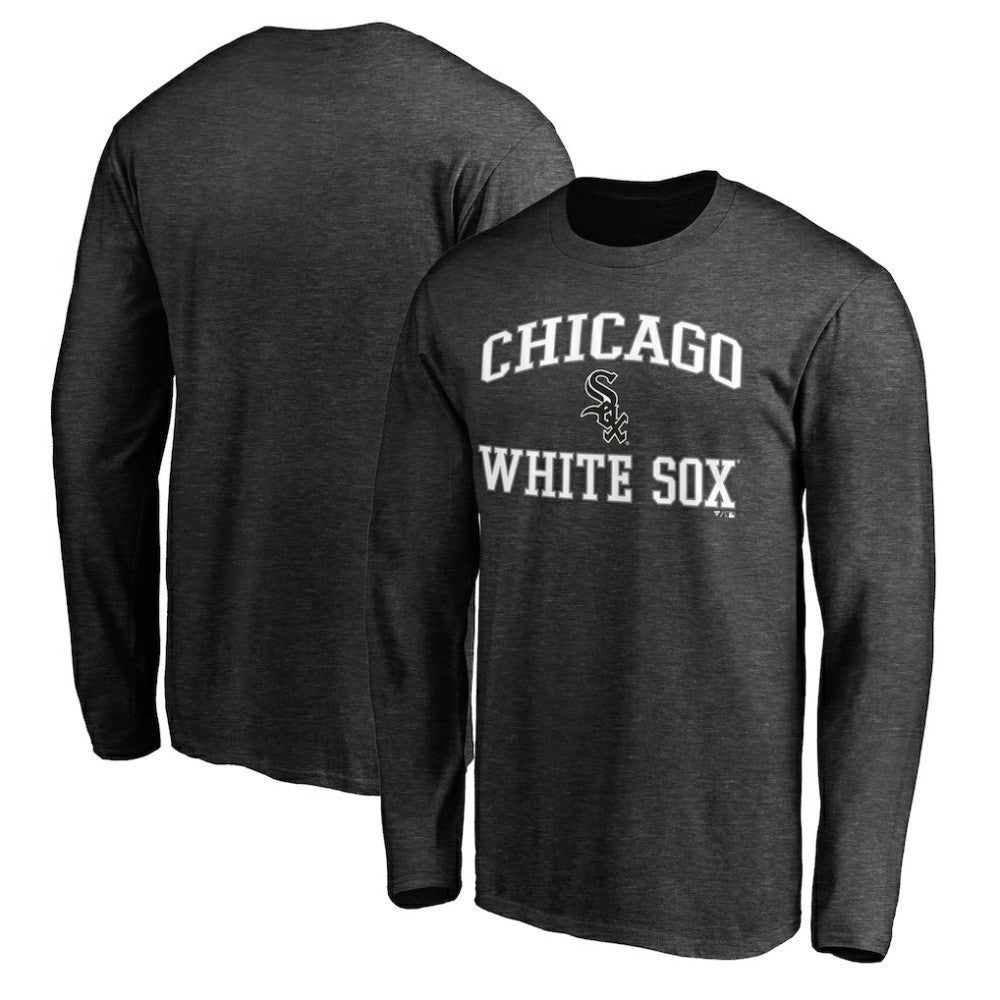 Men's Charcoal Chicago White Sox Team Heart & Soul Long Sleeve T-Shirt