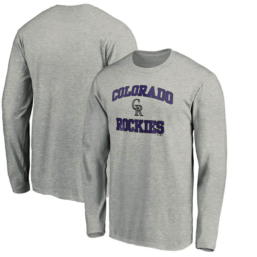 Colorado Rockies Team Heart & Soul Long Sleeve T-Shirt Heathered Gray