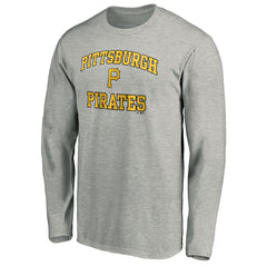 Pittsburgh Pirates Team Heart & Soul Long Sleeve T-Shirt Heathered Gray
