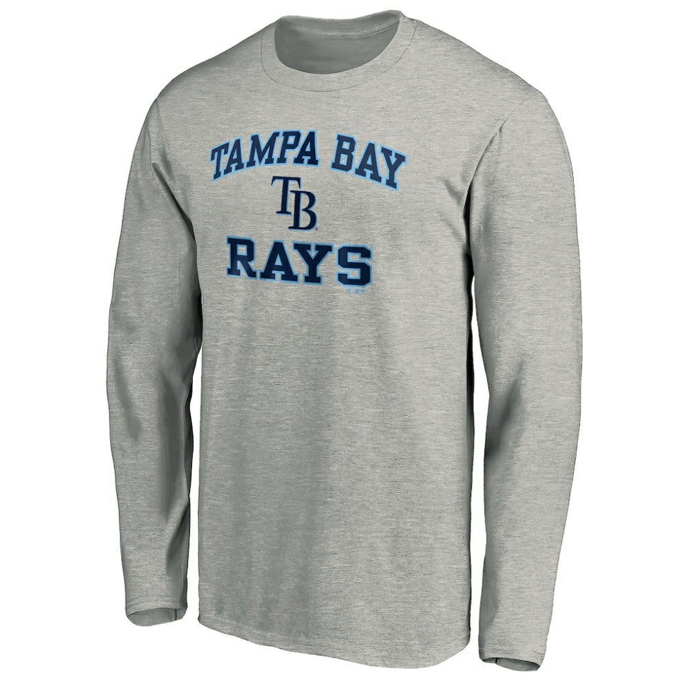 Tampa Bay Rays Team Heart & Soul Long Sleeve T-Shirt Heathered Gray