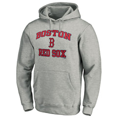 Boston Red Sox MTO Label Heart & Soul Pullover Hoodie Heather Gray
