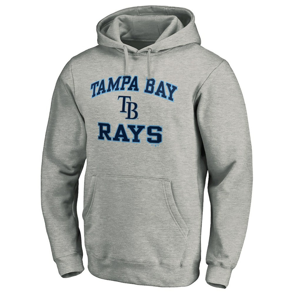 Tampa Bay Rays MTO Label Heart & Soul Pullover Hoodie Heather Gray