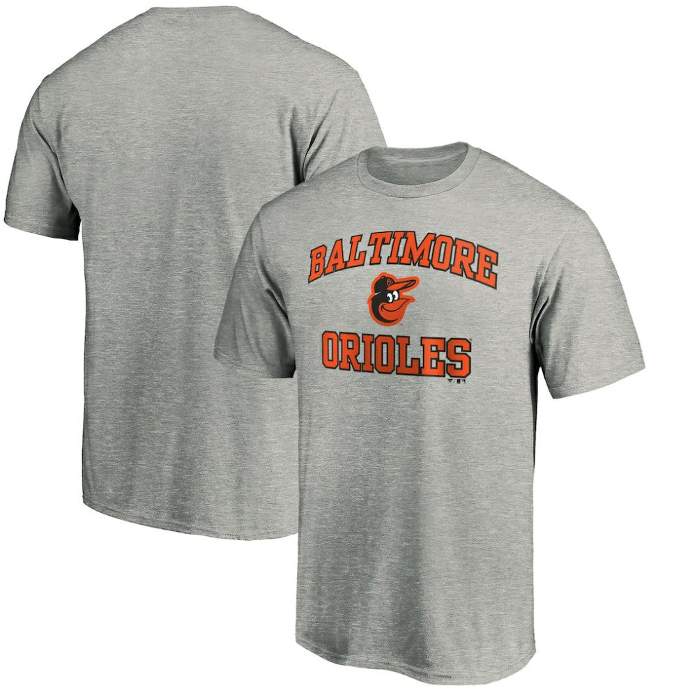 Baltimore Orioles MTO Label Heart & Soul T-Shirt Heather Gray