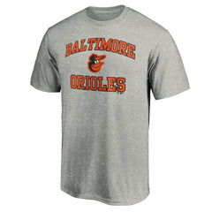 Baltimore Orioles MTO Label Heart & Soul T-Shirt Heather Gray