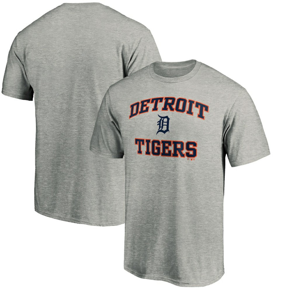 Detroit Tigers MTO Label Heart & Soul T-Shirt Heather Gray